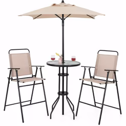 Caractéristiques : Avec parasol ventilé, imperméable et résistant au soleil pour profiter du plein air Parasol amovible insta ...