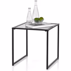 À propos de cet article 【Plateau en verre trempé】La table d'appoint d'extérieur est dotée d'un plateau en verre trempé robust ...