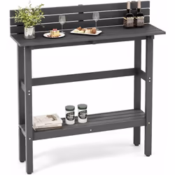 Description générale La table de bar extérieure est un meuble polyvalent et élégant, idéal pour vos espaces intérieurs et ext ...
