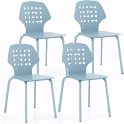 À propos de cet article 【Confort amélioré】4 chaises salle à manger est doté de dossiers design évidé qui sont allongés pour d ...