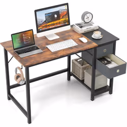 À propos de cet article 【Ample espace de rangement】Avec un bureau spacieux, 2 tiroirs et une étagère inférieure ouverte, il o ...