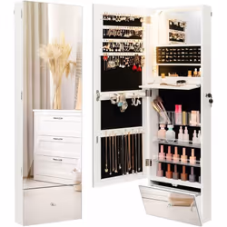 À propos de cet article 【Conception 3 en 1 peu encombrante】Cette armoire à bijoux murale crée une capacité de stockage supplé ...