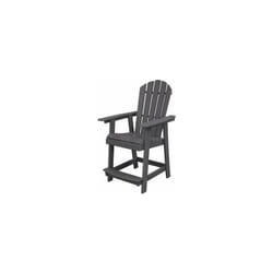 Costway - Chaise de Jardin Adirondack en hdpe, Chaise d'Extérieur avec Accoudoirs et Repose-Pieds, Fuateuil de Jardin à Dossier Haut, Chaise de Bar à
