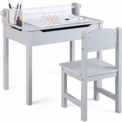À propos de cet article [Table et chaise polyvalent :]Doté d'un porte-rouleau de papier, cette table d'activités pour tout-pe ...