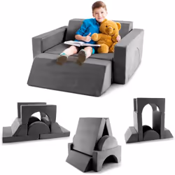 À propos de cet article 【Combinaisons multiples】Ce canapé convertible comprend 8 coussins de différentes formes, Les enfants ...