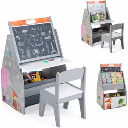 À propos de cet article 【Chevalet double face】La table à dessin enfants est conçu avec un design double face, offrant à la fo ...