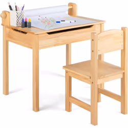 À propos de cet article [Table et chaise polyvalent]Doté d'un porte-rouleau de papier, cette table d'activités pour tout-peti ...