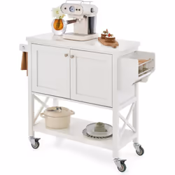 À propos de cet article 【Grand espace de rangement】Ce chariot roulant de cuisine est livré avec un large comptoir, peut conte ...