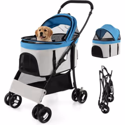 À propos de cet article 【Poussette Polyvalente et Pliante 3 en 1】Plus qu'une poussette pour animaux de compagnie, elle peut é ...