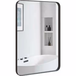 À propos de cet article miroir mural avec cadre en métal, miroir de salle de bain avec coins arrondis, miroir mural rectangul ...