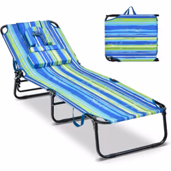 À propos de cet article 【Coussins amovibles & trou pour visage】La chaise longue comprend 3 coussins amovibles à fermeture écl ...