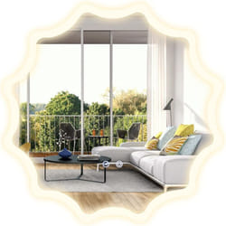 COSTWAY Miroir de Salle de Bain à LED φ60 CM, Miroir Mural Lumineux avec 3 Couleurs & Luminosité Réglable, Miroir Mural Rond à Bord Ondulé avec