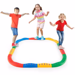 Poutres déquilibre pour enfants COSTWAY - Modèles de massage - Cadre robuste - Installation facile