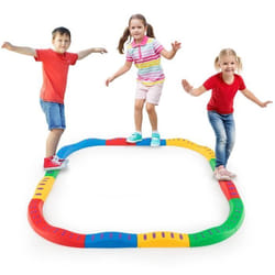 Poutres déquilibre pour enfants COSTWAY - Modèles de massage - Cadre robuste - Installation facile