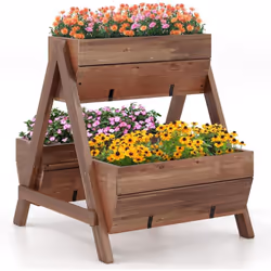 À propos de cet article 【Matériau durable】La jardinière surélevée est fabriquée avec du bois de sapin 100 % naturel, qui n'es ...