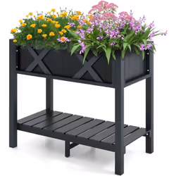 À propos de cet article 【Matériau HIPS durable】Le lit de jardin surélevé en poly bois est fabriqué à 100 % en matériau HIPS, ...
