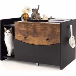 Description générale Ce meuble pour bac à litière pour chat est une solution pratique et esthétique pour garder votre maison ...