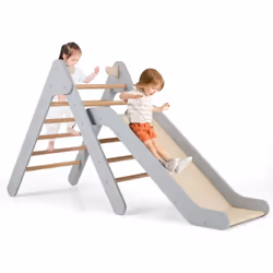 Caractéristiques : Une échelle d'escalade et une rampe coulissante pour un plaisir sans fin Permet de développer la confiance ...