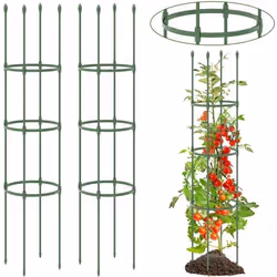 COSTWAY Lot de 2 Treillis Obélisque de Jardin Hauteur Réglable Support Arche de Jardin 2 en 1 pour Plantes Grimpantes en Méta ...