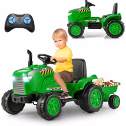 Description générale Le tracteur électrique pour enfants offre une expérience de conduite excitante et sécurisée. Avec deux m ...