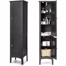 Description générale Cette armoire de salle de bain sur pied est un meuble élégant et fonctionnel, offrant un espace de range ...