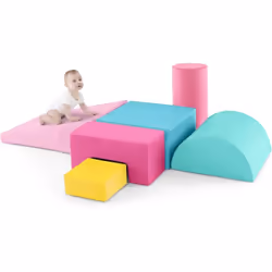 Caractéristiques : 6 blocs de jeu de différentes formes et couleurs vives pour s'amuser Housse en PU anti-transpiration et im ...