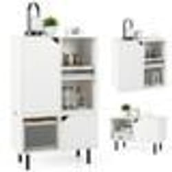 COSTWAY Bibliothèque Empilable Meuble de Rangement à Combinaison en Treillis Design DIY Ajustable pour Salon Chambre Bureau