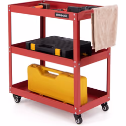 À propos de cet article 【Grand rangement à 3 niveaux】Avec 3 grandes étagères mesurant 36 x 66 cm, ce chariot à outils fonctio ...