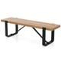 COSTWAY Banc de Style Industriel - 1525x43x44 CM - Structure Métallique Charge max.:300 KG pour CouloirEntrée et Cuisine