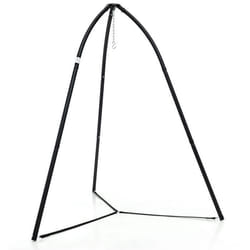 COSTWAY Support de Chaise Hamac Suspendu Support de Chaise Trépied Pivotant Chaîne Suspension Charge 200 kg Intérieur-Extérieur