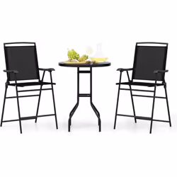 À propos de cet article 【Chaises confortables en tissu】Chaque chaise de bar d'extérieur est fabriquée à partir d'un tissu de  ...