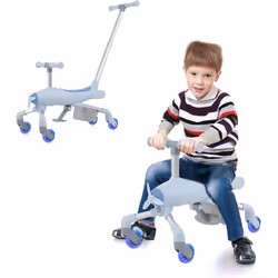À propos de cet article 【Conception Convertible 2 en 1】Avec une poignée amovible, ce tricycle bébé évolutif passe sans effort ...