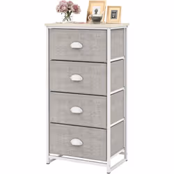 À propos de cet article 【Espace de Rangement Ample】Avec un dessus en MDF et les tiroirs amovibles, cette commode chambre rang ...
