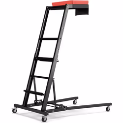 【Hauteur et angle réglables】Cet escabeau surélevé offre un ajustement de hauteur sur 5 niveaux de 114,5 à 168 cm, adapté à de ...