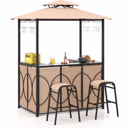 À propos de cet article 【Ensemble extérieur complet】Cet ensemble de bar de terrasse 3 pièces comprend une tonnelle de barbecu ...