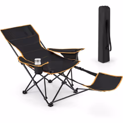 À propos de cet article 【Chaise de Camping 2-en-1 avec Repose-pieds】Cette chaise de camping 2-en-1 peut être utilisée comme u ...
