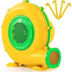 Costway - Gonfleur Électrique 950W avec Poignée Pratique & Piquets de Sol, Pompe à Air Électrique avec Cordon 4m & Couvercle en Maille, Souffleur