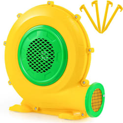 Costway - Gonfleur Électrique 680W avec Poignée Pratique & Piquets de Sol, Pompe à Air Électrique avec Cordon 4m & Couvercle en Maille, Souffleur