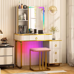 À propos de cet article 【Miroir éclairé par LED RVB】Le miroir mesurant 60 cm x 45 cm est réglable en 7 modes LED RVB dynamiqu ...