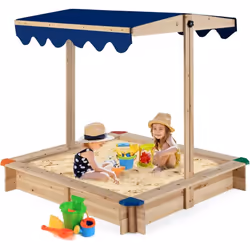 À propos de cet article 【Heures de Plaisir】Notre bac à sable en bois offre à vos tout-petits un espace suffisant pour creuser ...