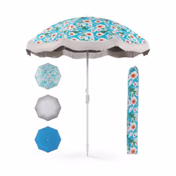 À propos de cet article 【Touche Vintage】Orné de franges élégantes, d'un dessus décoratif et d'un joli motif, le parasol de pl ...