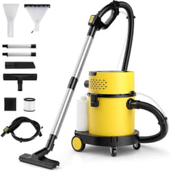 Costway - Aspirateur Sec et Humide 1200W, Nettoyeur Portable 4 en 1 pour Tapis et Tissus 17 kpa, Shampouineuse avec Accessoires Complets, pour