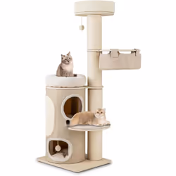 À propos de cet article 【Paradis Multifonctionnel pour Chats】L'arbre à chat polyvalent comprend une tour pour chat griffoir,  ...