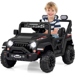 Costway - 12V Voiture Électrique Enfant avec Télécommande 2,4G, Véhicule Électrique avec Musique & Lumières led, Démarrage Lent & 3 Vitesses, Charge