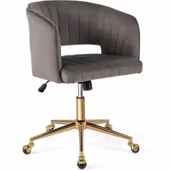 À propos de cet article 【Conçue pour le Confort】Conçue dans un souci de confort, cette chaise de bureau à domicile en velours ...