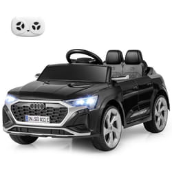 Voiture Électrique pour Enfants COSTWAY Licence Audi Télécommande&Lumières&Musique 3 Vitesses Démarrage Progressif98x49x43CM Noir
