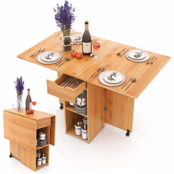 À propos de cet article 【Table pliable en 3 état : 34-120 cm】Avec un simple retournement du plateau, vous pouvez transformer  ...