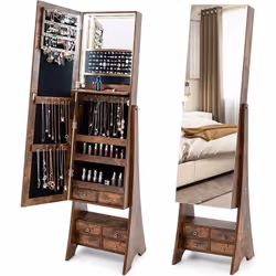 À propos de cet article 【Armoire à bijoux 3 en 1】 Cette armoire de rangement multifonctionnelle combine un organisateur de bi ...