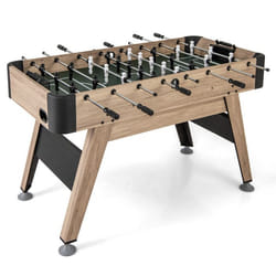 Babyfoot de Bar 138 cm COSTWAY-2 à 4 Joueurs-2 Ballons26 Joueurs2 Marqueurs de Score-Pieds Réglables-Salles de Jeux Bars Fêtes