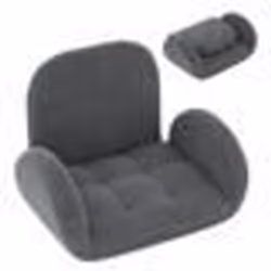Fauteuil de Sol Pliant COSTWAY-Dossier et Accoudoirs Réglables-Confort-Charge de 150kg-88-60 x 72 x 40-57 cm-Sans Montage-Gri ...